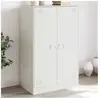 vidaXL Buffet blanc 67x39x107 cm acier