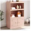 vidaXL Buffet rose 67x39x107 cm acier