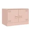 vidaXL Meuble TV rose 67x39x44 cm acier