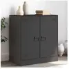 vidaXL Buffet noir 67x39x73 cm acier
