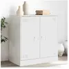 vidaXL Buffet blanc 67x39x73 cm acier