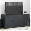 vidaXL Meuble TV anthracite 99x39x44 cm acier