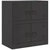 vidaXL Buffet noir 67x39x73 cm acier