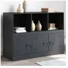 vidaXL Buffet anthracite 99x39x73 cm acier