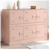 vidaXL Buffet rose 99x39x73 cm acier