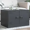 vidaXL Table basse anthracite 67x50x44 cm acier