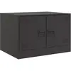 vidaXL Table basse noir 67x50x44 cm acier