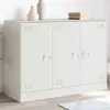 vidaXL Buffet blanc 99x39x73 cm acier