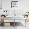 vidaXL Tables de chevet 2 pcs rose 34,5x39x62 cm acier