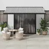 vidaXL Auvent rétractable anthracite et blanc 4,5x3 m tissu/aluminium