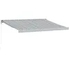 Vidaxl auvent rétractable anthracite et blanc 3,5x2,5m tissualuminium
