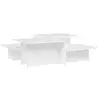 vidaXL Tables basses 2 pcs blanc bois d'ingénierie