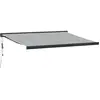 vidaXL Auvent rétractable anthracite et blanc 4,5x3 m tissu/aluminium