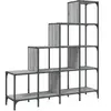 vidaXL Bibliothèque sonoma gris 122x30x132 cm bois ingénierie et métal