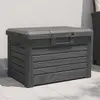 vidaXL Boîte à coussins d'extérieur anthracite polypropylène