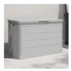 vidaXL Boîte à coussins d'extérieur gris 77,5x44,5x53 cm polypropylène