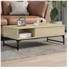 vidaXL Table basse chêne sonoma 100x50x35cm bois d'ingénierie et métal