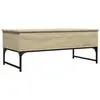 vidaXL Table basse chêne sonoma 100x50x40cm bois d'ingénierie et métal