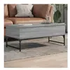 vidaXL Table basse sonoma gris 100x50x40 cm bois d'ingénierie et métal