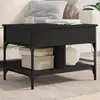 vidaXL Table basse noir 70x50x50 cm bois d'ingénierie et métal