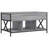 vidaXL Table basse sonoma gris 100x55x50 cm bois d'ingénierie et métal