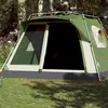 vidaXL Tente familiale cabine 7 personnes vert dégagement rapide