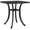 vidaXL Table de jardin noir 53x53x53 cm aluminium coulé