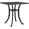 vidaXL Table de jardin noir 53x53x53 cm aluminium coulé