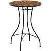 vidaXL Table de bistro mosaïque terre cuite Ø50x70 cm céramique