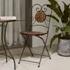 vidaXL Chaises de bistrot pliables lot de 2 terre cuite céramique