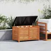 vidaXL Boîte de rangement de jardin 90x48x55 cm bois massif d'acacia