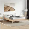 vidaXL Vidaxl Cadre De Lit Sans Matelas 135x190 Cm Bois De Pin Massif