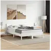 Vidaxl cadre de lit sans matelas blanc 120x200 cm bois de pin massif