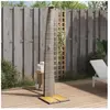 vidaXL Douche d'extérieur gris 55x60x224 cm résine tressée bois acacia