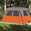 vidaXL Tente de cabine familiale 6 personnes orange imperméable