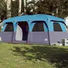 vidaXL Tente de cabine familiale 9 personnes bleu imperméable