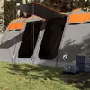 vidaXL Tente de camping tunnel 10 personnes gris et orange imperméable