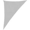 vidaXL Voile d'ombrage gris clair 4x5x6,4 m 100% polyester oxford