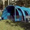 vidaXL Tente de camping tunnel 8 personnes bleu imperméable