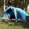 vidaXL Tente de camping de cabine 4 personnes bleu imperméable