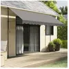 vidaXL Auvent rétractable anthracite 350x150 m tissu et acier