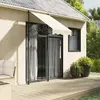 vidaXL Auvent rétractable crème 100x150 m tissu et acier