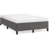 vidaXL Vidaxl Cadre De Lit Sans Matelas Gris 120x190 Cm Similicuir