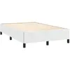 vidaXL Vidaxl Cadre De Lit Sans Matelas Blanc 120x190 Cm Similicuir
