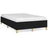 vidaXL Vidaxl Cadre De Lit Sans Matelas Noir 120x190 Cm Tissu