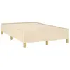 vidaXL Vidaxl Cadre De Lit Sans Matelas Crème 120x190 Cm Tissu