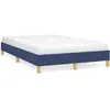 vidaXL Vidaxl Cadre De Lit Sans Matelas Bleu 120x190 Cm Tissu