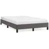 vidaXL Vidaxl Cadre De Lit Sans Matelas Gris 120x190 Cm Similicuir