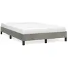 vidaXL Vidaxl Cadre De Lit Sans Matelas Gris Clair 120x190 Cm Velours