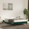 vidaXL Vidaxl Cadre De Lit Sans Matelas Vert Foncé 120x190 Cm Velours